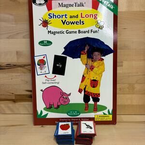 MagneTalk Short & Long Vowels Magnetic Board Educational Games Practice
